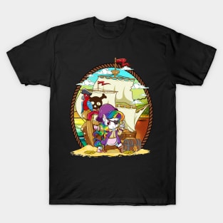 Unicorn Pirate Halloween T-Shirt